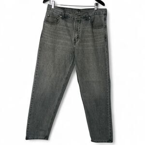 Levi's 550 Relaxed Fit Gray Charcoal Wash Jeans Men's 33x32 2010s Denim